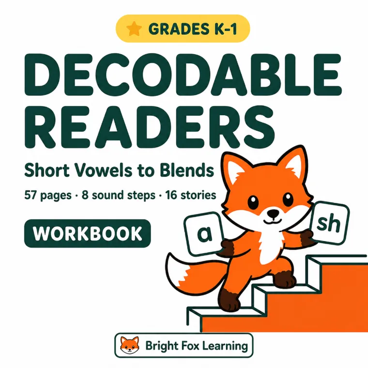 Decodable Readers: Short Vowels to Blends cover