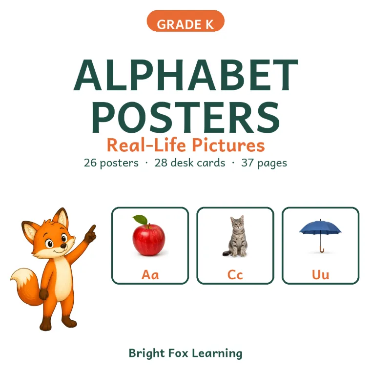 Alphabet Posters with Real-Life Pictures cover