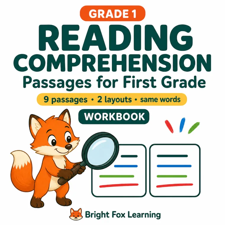 Reading Comprehension, First Grade cover